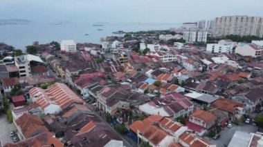 Georgetown, Penang Malezya - 14 Mayıs 2022 Penang Adası Gurney Yolu