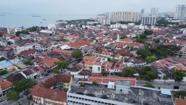 Georgetown Penang Malasia Mayo 2022 Gurney Drive Penang Island — Vídeos de Stock