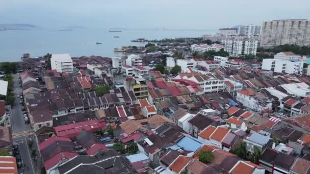Georgetown Penang Malaysia May 2022 Gurney Drive Penang Island — Stock Video