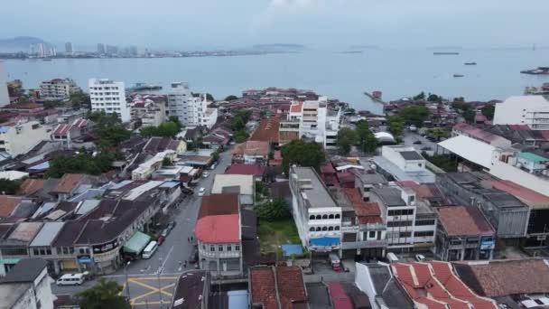 Georgetown Penang Malajsie Května 2022 Gurney Drive Penang Island — Stock video