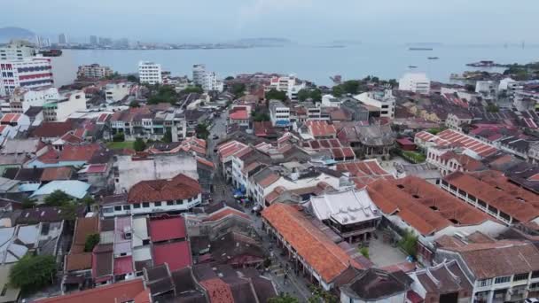 Georgetown Penang Malajsie Května 2022 Gurney Drive Penang Island — Stock video