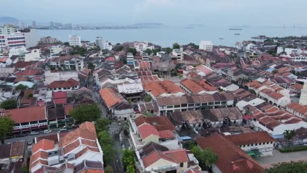 Georgetown Penang Malaysia May 2022 Gurney Drive Penang Island — 비디오