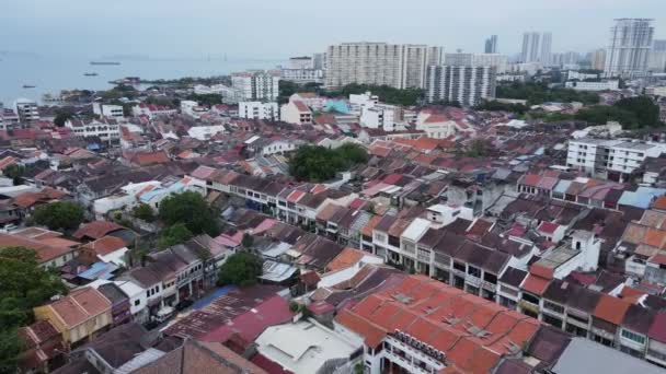 Georgetown Penang Maleisië Mei 2022 Gurney Drive Van Penang Island — Stockvideo