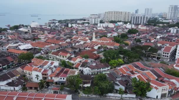 Georgetown Penang Malasia Mayo 2022 Gurney Drive Penang Island — Vídeos de Stock