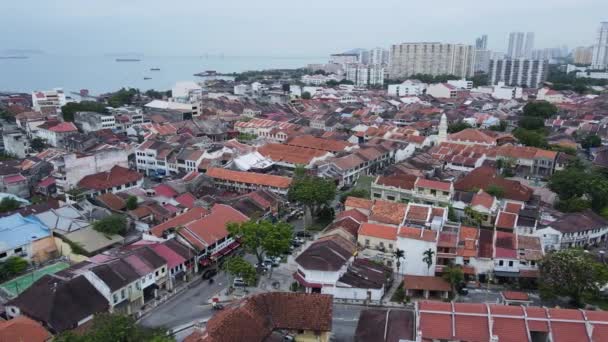 Georgetown Penang Malajzia 2022 Május Penang Sziget Gurney Drive — Stock videók