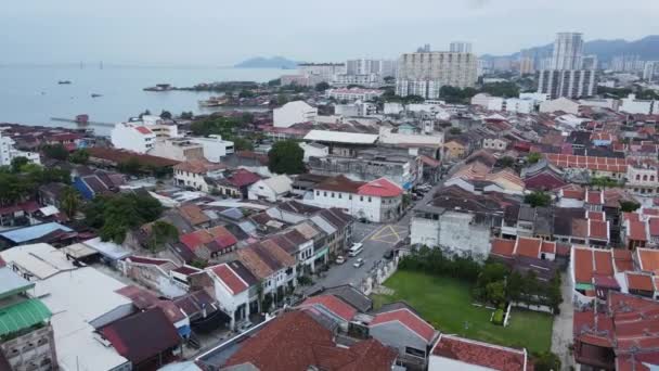 Georgetown Penang Malaysia May 2022 Gurney Drive Penang Island — Stock Video