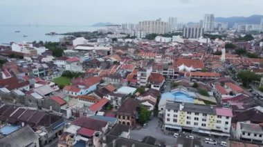 Georgetown, Penang Malezya - 14 Mayıs 2022 Penang Adası Gurney Yolu