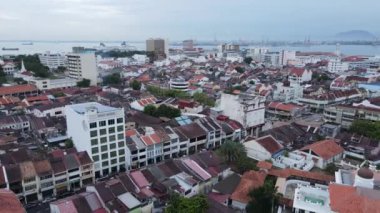 Georgetown, Penang Malezya - 14 Mayıs 2022 Penang Adası Gurney Yolu