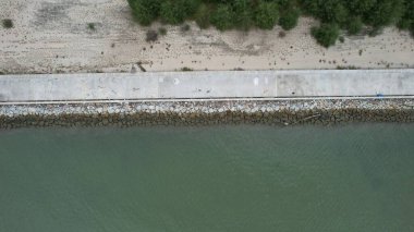 Georgetown, Penang Malezya - 14 Mayıs 2022 Penang Adası Gurney Yolu