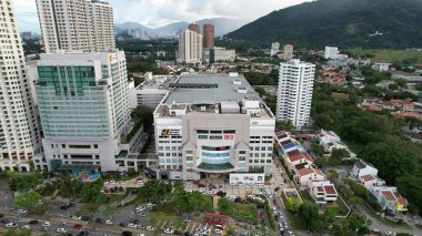 Georgetown, Penang Malezya - 14 Mayıs 2022 Penang Adası Gurney Yolu