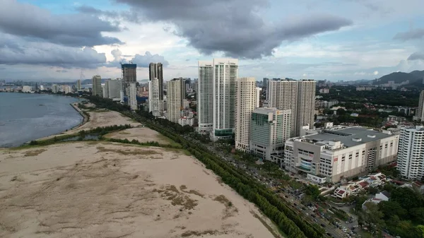 Georgetown, Penang Malezya - 14 Mayıs 2022 Penang Adası Gurney Yolu