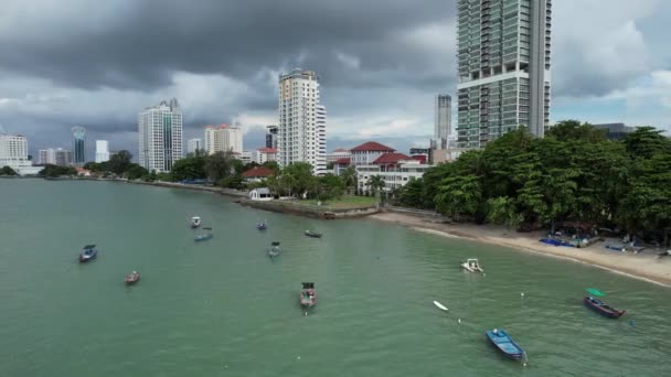 Georgetown Penang Malezya Mayıs 2022 Penang Adası Gurney Yolu — Stok video