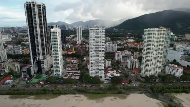 Georgetown Penang Malezja Maja 2022 Gurney Drive Penang Island — Wideo stockowe