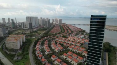 Georgetown, Penang Malezya - 14 Mayıs 2022 Penang Adası Gurney Yolu