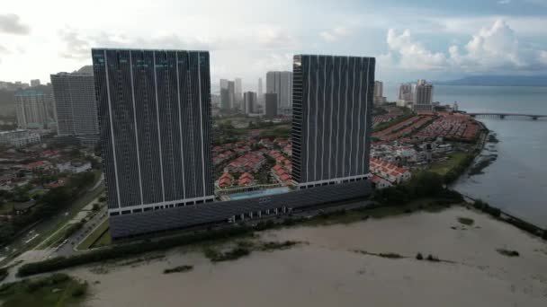 Georgetown Penang Maleisië Mei 2022 Gurney Drive Van Penang Island — Stockvideo