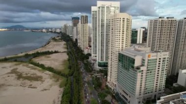 Georgetown, Penang Malezya - 14 Mayıs 2022 Penang Adası Gurney Yolu