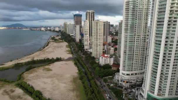 Georgetown Penang Malásia Maio 2022 Gurney Drive Penang Island — Vídeo de Stock