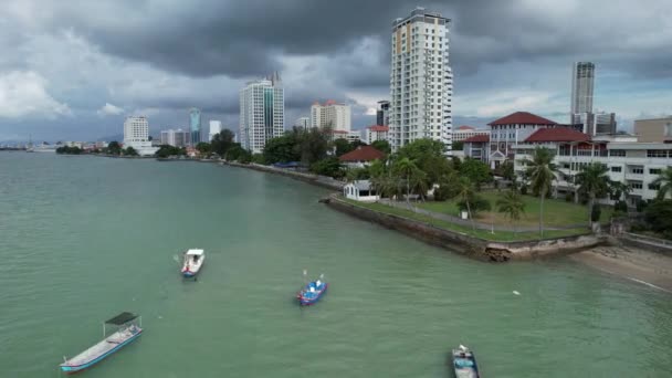 Georgetown Penang Malajsie Května 2022 Gurney Drive Penang Island — Stock video