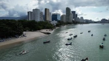 Georgetown, Penang Malezya - 14 Mayıs 2022 Penang Adası Gurney Yolu