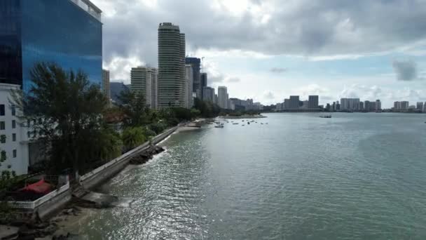 马来西亚槟城 2022年5月14日 槟城古尔奈大道 — 图库视频影像
