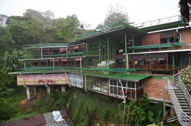 Georgetown, Penang Malezya - 16 Mayıs 2022: Penang Hill 'in Görkemli Görüşleri, Georgetown, Malezya