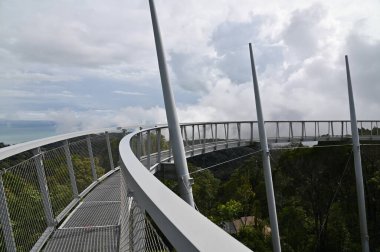 Georgetown, Penang Malezya - 16 Mayıs 2022: Penang Hill 'in Görkemli Görüşleri, Georgetown, Malezya