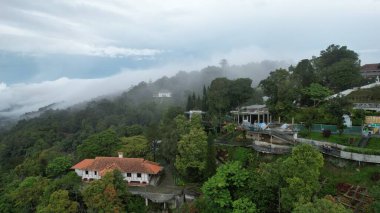 Georgetown, Penang Malezya - 16 Mayıs 2022: Penang Hill 'in Görkemli Görüşleri, Georgetown, Malezya