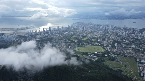 Georgetown Penang Malásia Maio 2022 Vistas Majestosas Penang Hill Georgetown — Fotografia de Stock