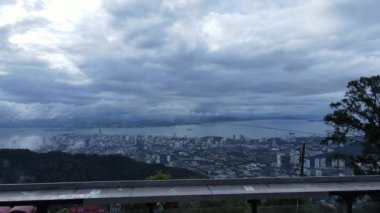 Georgetown, Penang Malezya - 16 Mayıs 2022: Penang Hill 'in Görkemli Görüşleri, Georgetown, Malezya