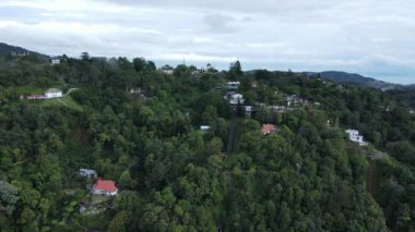 Georgetown, Penang Malezya - 16 Mayıs 2022: Penang Hill 'in Görkemli Görüşleri, Georgetown, Malezya