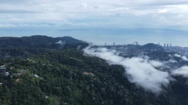 Georgetown, Penang Malezya - 16 Mayıs 2022: Penang Hill 'in Görkemli Görüşleri, Georgetown, Malezya