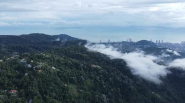 Georgetown, Penang Malezya - 16 Mayıs 2022: Penang Hill 'in Görkemli Görüşleri, Georgetown, Malezya