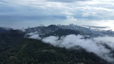 Georgetown, Penang Malezya - 16 Mayıs 2022: Penang Hill 'in Görkemli Görüşleri, Georgetown, Malezya