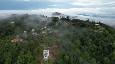 Georgetown, Penang Malezya - 16 Mayıs 2022: Penang Hill 'in Görkemli Görüşleri, Georgetown, Malezya