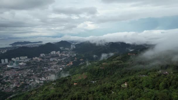 Georgetown Penang Malasia Mayo 2022 Las Majestuosas Vistas Penang Hill — Vídeo de stock
