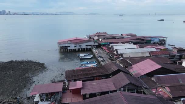 Georgetown Penang Malajzia 2022 Május Clan Jetties Georgetown Penang Malajzia — Stock videók