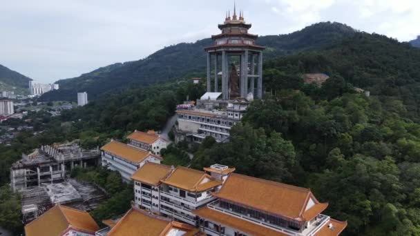 Georgetown Penang Malezya Mayıs 2022 Kek Lok Tapınağı Renkli Karmaşık — Stok video