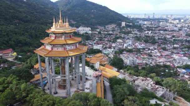 Georgetown Penang Malaysia Maio 2022 Kek Lok Temple Templo Topo — Vídeo de Stock