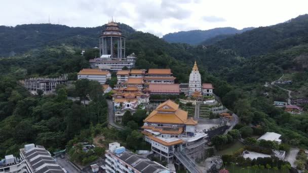 Джорджтаун Малайзія Травня 2022 Храм Кек Лок Храм Вершині Пагорба — стокове відео