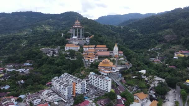 Georgetown Penang Maleisië Mei 2022 Kek Lok Tempel Een Heuvel — Stockvideo