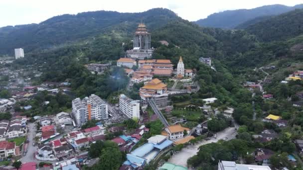 Georgetown Penang Maleisië Mei 2022 Kek Lok Tempel Een Heuvel — Stockvideo
