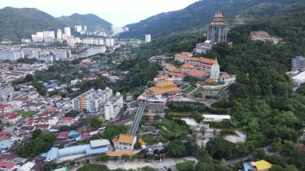 Georgetown Penang Malaysia Maj 2022 Kek Lok Temple Bergstopp Tempel — Stockvideo