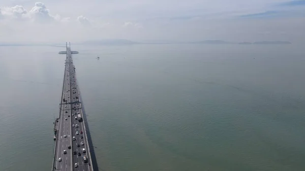 Georgetown Penang Malaysia May 2022 Majestic Penang Bridge Iconic Long — Stock Photo, Image