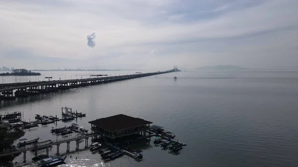 Georgetown Penang Malaysia May 2022 Majestic Penang Bridge Iconic Long — Stock Photo, Image