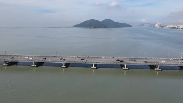 Georgetown Penang Maleisië Mei 2022 Majestic Penang Bridge Iconische Lange — Stockfoto