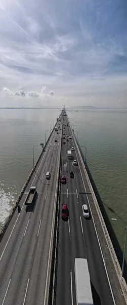 Georgetown Penang Malásia Maio 2022 Majestic Penang Bridge Icônica Ponte — Fotografia de Stock