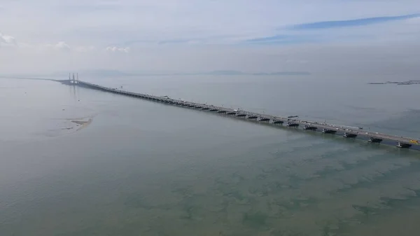 Georgetown Penang Maleisië Mei 2022 Majestic Penang Bridge Iconische Lange — Stockfoto