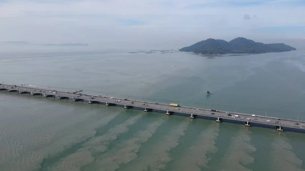 Georgetown Penang Maleisië Mei 2022 Majestic Penang Bridge Iconische Lange — Stockfoto