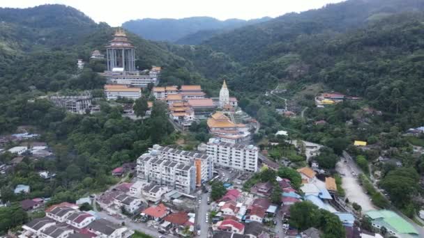 Georgetown Penang Malajzia 2022 Május Kek Lok Templom Egy Dombtetős — Stock videók