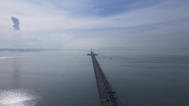 Georgetown Penang Malaysia Maj 2022 Majestic Penang Bridge Den Ikoniska — Stockvideo